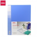 得力（deli）文件夹文件册资料多层资料册插页袋A4分页透明卷子夹活页收纳整理文件袋办公用品5230资料册30页