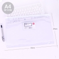 得力文具5675文件袋a4透明拉边袋A5拉链袋资料袋整理袋磨砂质感学生文具袋A4/5674/单个价